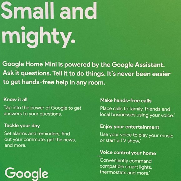 Google Home Mini 1st Generation NEW IN BOX - Picture 2 of 6